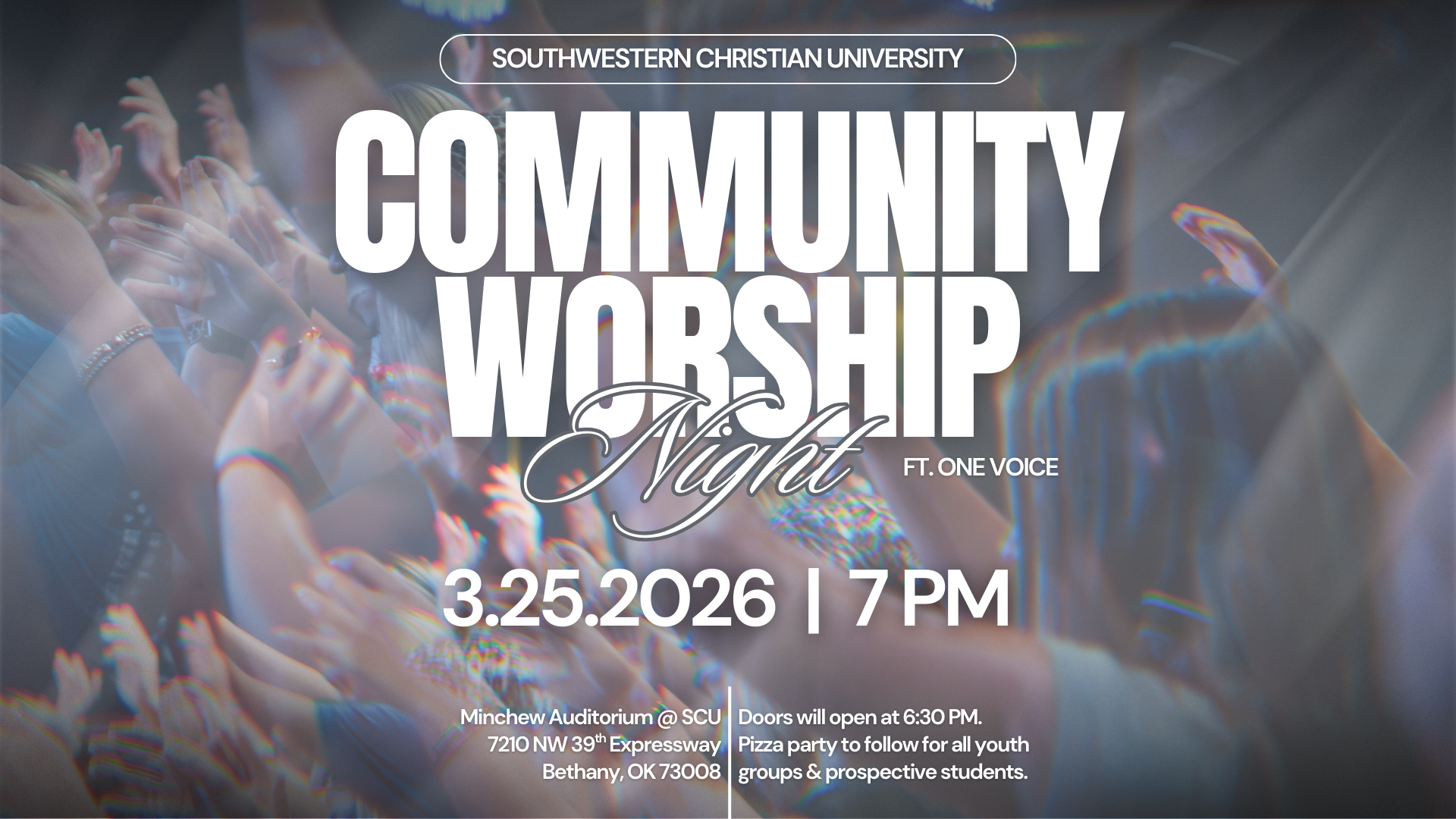 Community Worship Night, March 25, 2026 at 7 PM
