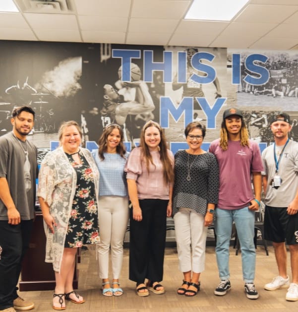 Photo of the SCU Admissions Team and students 2022. 
